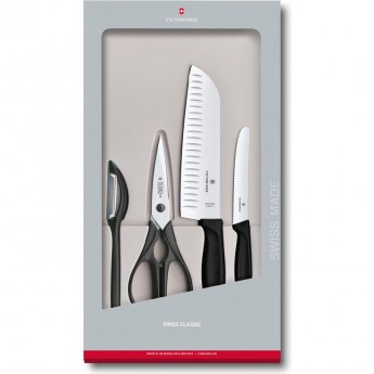 Набор ножей кухонных VICTORINOX SWISSCLASSIC KITCHEN SET 6.7133.4G Набор ножей кухонных VICTORINOX SWISSCLASSIC KITCHEN SET 6.7133.4G
